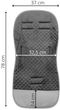 Wkładka do wózka Springos dwustronna 37x78 cm (5907719491974) - obraz 2