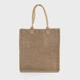 Сумка для сублімації (Tote bag) бежева лляна 25*27,5*9,5 см (12124) - зображення 2