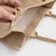Сумка для сублімації (Tote bag) бежева лляна 25*27,5*9,5 см (12124) - зображення 4