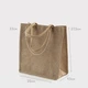 Сумка для сублімації (Tote bag) бежева лляна 25*27,5*9,5 см (12124) - зображення 5