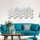 Зеркальные акриловые наклейки для декора AcrylicStickers, серебристые, 12 штук - изображение 5