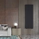 Дизайнерский радиатор IDEALE JOLANDA 12 2000x354 вертикальный, черный матовый (универсальное подключение) - изображение 4