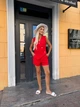 Жіночий легкий літній костюм двійка (жилет + шорти) Uaclothes 46-48 Червоний (like33897-143021350) - изображение 1
