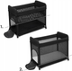 Łóżeczko turystyczne Kinderkraft Moon Dream Black (5902533925933) - obraz 9