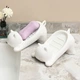 Мильниця пластикова у формі кота Cat Shaped Soap Dish, самозливна підставка-тримач для мила та губки у ванну і на кухню - изображение 4