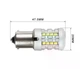 Автолампа заднього ходу світлодіодна LED BSmart BS7c 1156 P21W BA15S 12В 21Вт CANBUS Білий - зображення 5