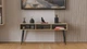 Тумба під телевізор Кентук Ferrum-decor 45x139x38 Чорний метал ДСП Дуб Сонома 16 мм (FRD-106730) - зображення 6