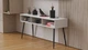 Тумба под телевизор Кентуки Ferrum-decor 45x139x38 Черный металл ДСП Белый 16 мм (FRD-106733) - изображение 3