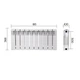 Радиатор биметаллический Thermo Alliance Bi-Ferrum 300/100 1,15 кг - изображение 2