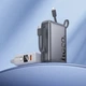 Павербанк HOCO Q39 20000 mAh 22.5W USB/Type-C с быстрой зарядкой PD20W+QC3.0 и встроенными кабелями Type-C/Lightning Grey - изображение 4