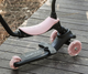 Самокат дитячий Qplay Sema Evo 3 в 1 Coral Pink (6310) (5061047482049) - зображення 13