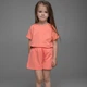 Трикотажні шорти для дівчинки пояс на резинці Trendy Тot 03-01236 кораловий 86 см (18 мiс.) - зображення 3