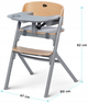 Дерев'яний стільчик для годування Kinderkraft Livy Oak (5902533919024) - зображення 6