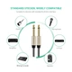 Аудіокабель UGREEN AV128 6.5mm Male to Male 2m, Gray - зображення 5