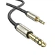 Аудіокабель UGREEN AV127 UGR-10628 3.5mm to 6.35mm TRS Stereo 2m, Gray - зображення 1