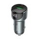 Автомобильное зарядное устройство HOCO Z42 Light road Type-C PD20W / USB QC3.0, Metal Gray - изображение 1