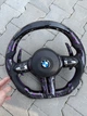 Руль из кованого карбону фіолетовий BMW M + Led екран F-Series F15 F16 F20 F21 F25 F26 F30 F31 F32 F34 F35 F36 - изображение 7