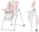 Krzesełko do karmienia Kinderkraft Yummy Różowe (5902533906277) - obraz 4