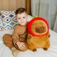 Мягкая капибара плюшевая игрушка сapybara 45 см с клубничкой коричневая (9114) - изображение 2