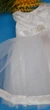 Костюм для хрещення дівчинки з пишним платтям білого кольору з блискітками - изображение 6