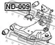Отбойник амортизатора Febest (ND009) - изображение 2