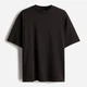 Футболка хлопковая длинная мужская H&M 1074658001c29 XL Черная (KC1000000051440) - изображение 2