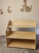 Детский стеллаж полка для игрушек и книг Монтессори 59х61х39 см цвет натуральное дерево (001) - изображение 5