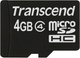 Karta pamięci Transcend microSDHC 4GB Class 4 (TS4GUSDC4) - obraz 1