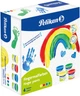 Набір пальчикових фарб Pelikan Basic Базові кольори 100 г х 4 шт (701570) (4012700701572) - зображення 1