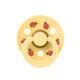 Соска пустышка BIBS Studio Colour Latex Round (круглая) Ladybug Friends – Pale Butter 2й размер 6-18месяцев - изображение 4