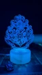 Светильник Harry Potter 3D ночник с образом герба школы магии Хогвартс 16 цветов подсветки от USB и батареек с таймером и пультом - изображение 7
