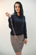 Блузка INEDIT 0139 Dark-Blue XL - изображение 4
