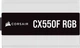 Блок живлення CORSAIR CX550F RGB 80 PLUS Bronze White Б/В - зображення 6