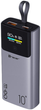 Powerbank Tracer Comet 10000mAh screen PD+QC Silver (5907512876756) - obraz 1