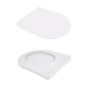 Унитаз подвесной Qtap Jay безободковый Ultra Quiet с сиденьем Soft-close QT07335177W - изображение 8