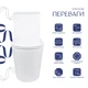 Унитаз-моноблок напольный Qtap Kolibri Ultra Quiet безободковый с сиденьем Soft-close WHITE QT10226380W - изображение 3