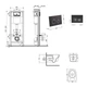 Готовое решение Qtap для ванной комнаты: подвесной унитаз Jay Ultra Quiet 520x360x320 + комплект инсталляции Nest 4 в 1 (круглая клавиша Black mat) - изображение 2