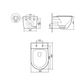 Унитаз подвесной Qtap Robin New Ultra Quiet с сиденьем с сиденьем Soft-Close MATT BLACK QT13332381АSMBSD00052574 - изображение 2