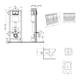 Готовое решение Qtap для ванной комнаты: подвесной унитаз Crow Ultra Quiet 520×360×290 + комплект инсталляции Nest 4 в 1 (круглая клавиша Satin) - изображение 2