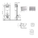 Готовое решение Qtap для ванной комнаты: подвесной унитаз Swan Ultra Quiet 520×360×320 + комплект инсталляции Nest 4 в 1 (квадратная клавиша Satin) - изображение 2