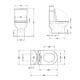 Унитаз напольный Qtap Dove Rimless безободковый с сиденьем Soft-close WHITE QT06228380BW - изображение 2