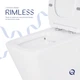 Унитаз-компакт Qtap Crow безободковый с сиденьем Soft-close QT05222170W - изображение 6