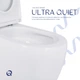 Унитаз напольный Qtap Robin New Ultra Quiet безободковый с сиденьем Soft-Close WHITE QT13226083AW - изображение 5