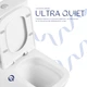 Унитаз напольный Qtap Tern Ultra Quiet безободковый с сиденьем Soft-Close QT17222175AUQ1W White - изображение 5