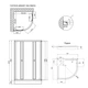 Душевая кабина Lidz Latwa SC80x80.SAT.LOW.GR, стекло тон. 4 мм + Lidz Душевой поддон KAPIELKA ST80x80x15 - изображение 2