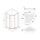 Душевая кабина Lidz Dozorca SC90x90.CRM.LOW.TR, стекло прозрачное 6 мм - изображение 2