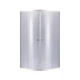 Lidz Latwa SC80x80.SAT.MID.GR Душова кабіна напівкругла, скло тон. 4 мм + Lidz Душовий піддон KAPIELKA ST80x80x26, з панеллю - зображення 3