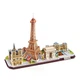 3D пазл CubicFun City Line з LED-підсвіткою Париж (L525h) - изображение 1