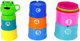 Piramidka edukacyjna Lean Toys Kubeczki do kąpieli z liczbą liter 12233 (5904665999776) - obraz 3