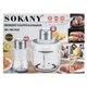 Чоппер измельчитель Sokany SKYM7032B 2в1 с чашами 0.5 и 1,5 литра 800 Вт 4947420 - изображение 10